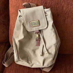 Olive green canvas backpack. New!